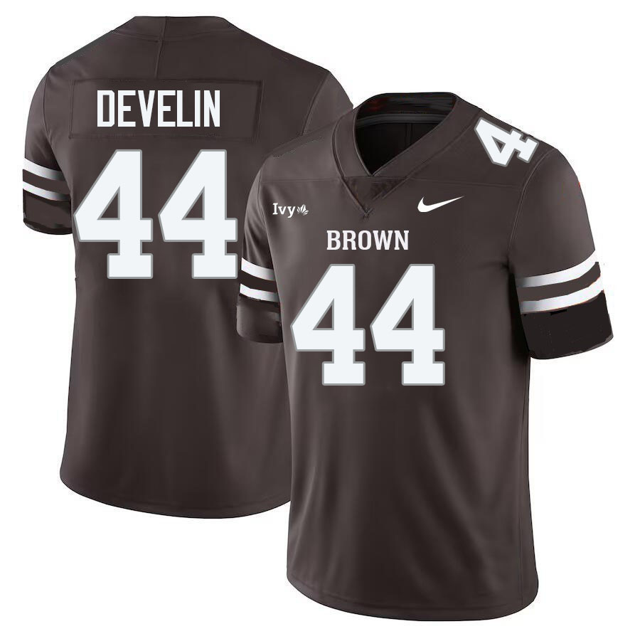 Brown Bears #44 James Develin College Football Jerseys,Uniforms Stitched-Brown